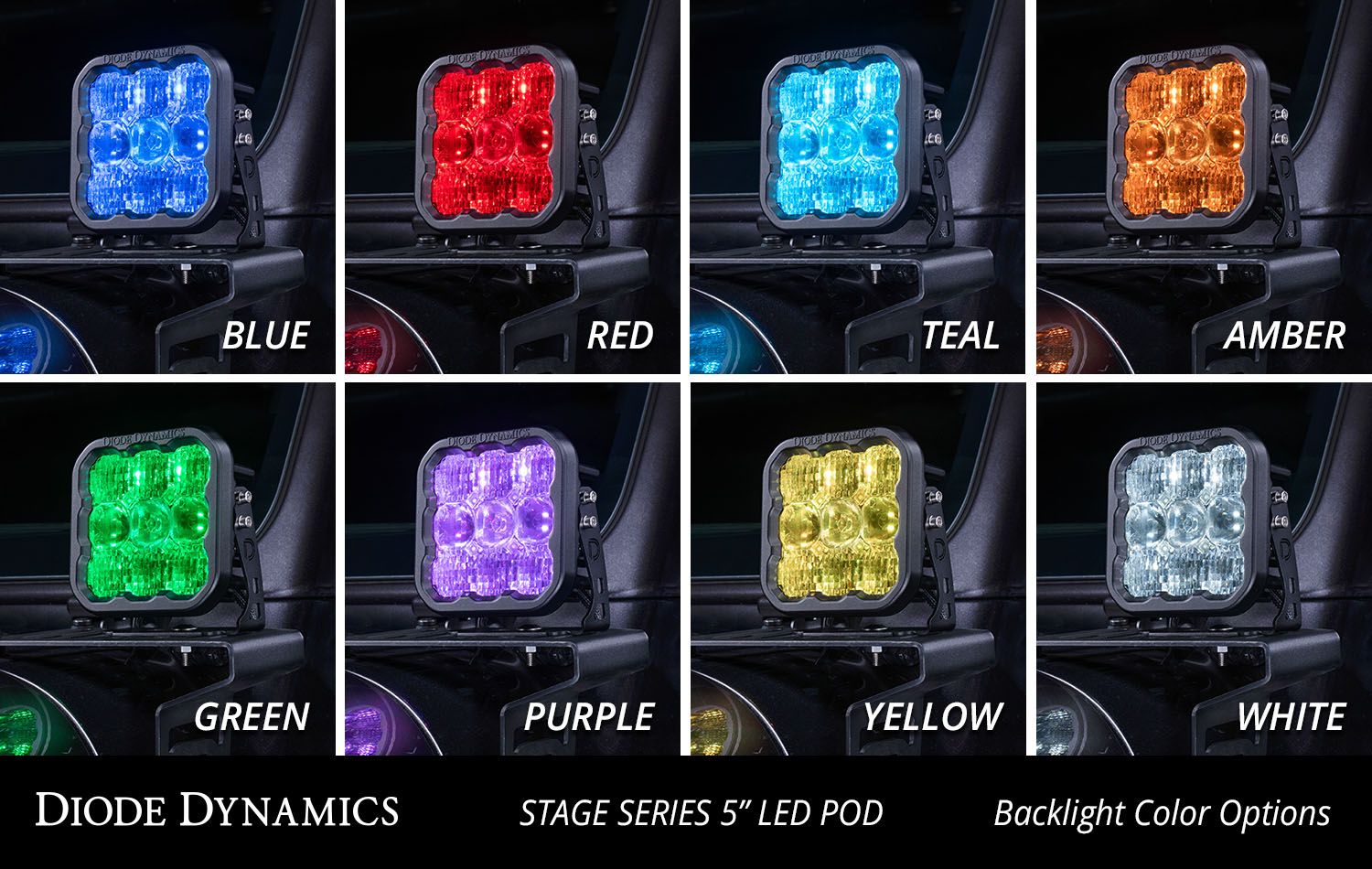 SS5 White Sport LED Pod (pair) - SPORT - Trail Icon