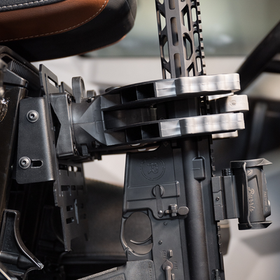 GUN RACK / GEAR MOUNT - ADJUSTABLE UNDER SEAT | CAN-AM DEFENDER - TRAIL ICON