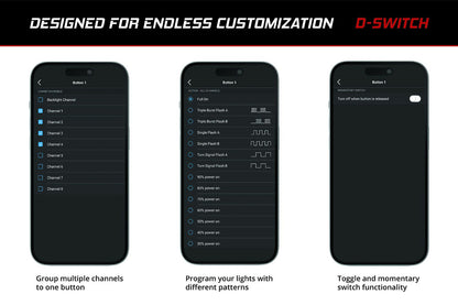 Diode Dynamics D-Switch 8-Channel Switch Panel - Trail Icon