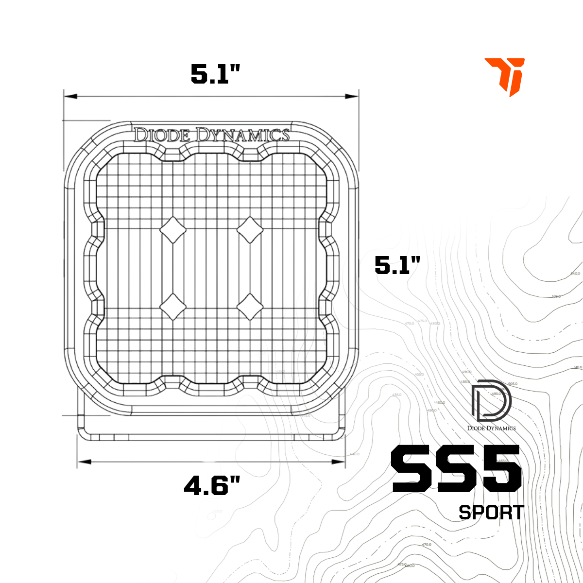 SS5 White Sport LED Pod (pair) - SPORT