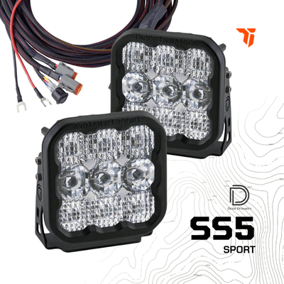 SS5 White Sport LED Pod (pair) - SPORT