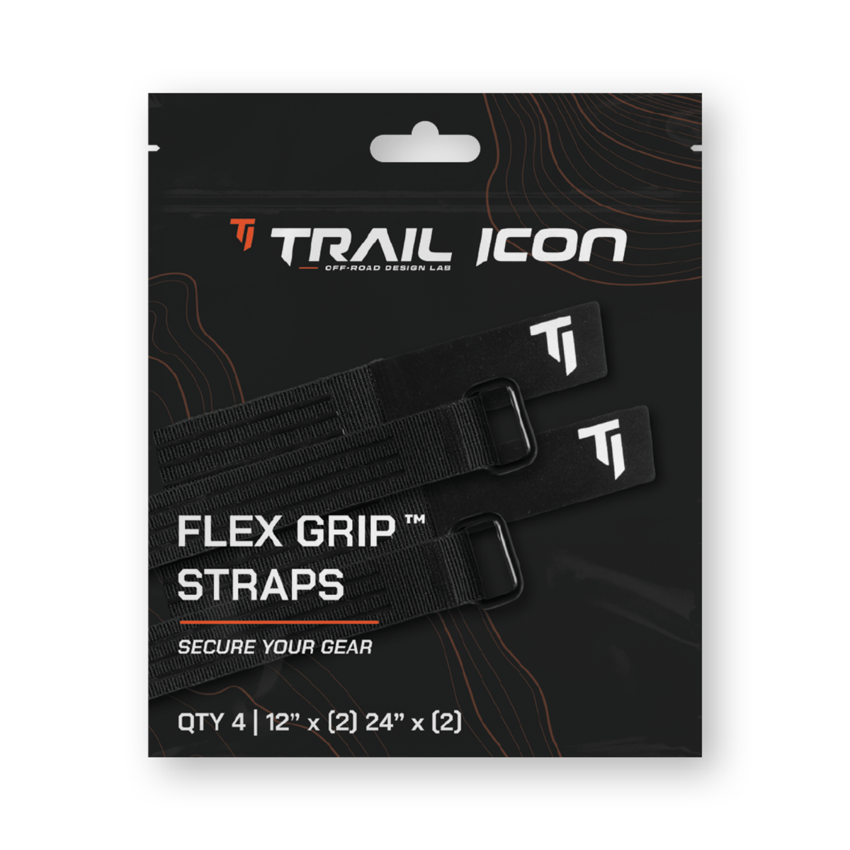 FlexGrip™ Straps - TRAIL ICON